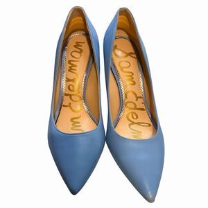 Sam Edelman Women's Heels 6.5 Hazel Pointed Toe Pump Light Blue